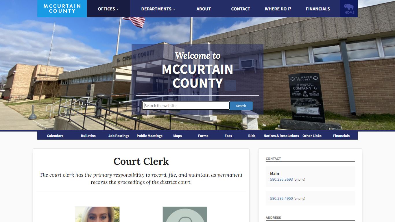 Court Clerk - mccurtain.okcounties.org